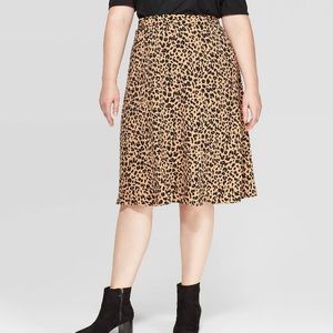 Ava & Viv animal print midi skirt cheetah